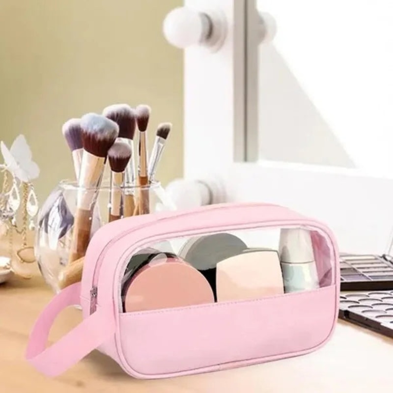 Waterproof Travel Cosmetic Makeup Bag  Portable Toiletry Organizer Pouch for Women (Pack of 1)