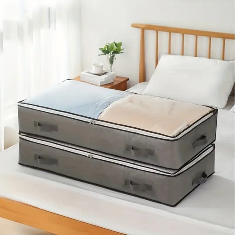 125L Large Capacity Storage Bag  Collapsible & Durable Organizer for Clothes, Bedding, and Household Items (Pack of 1)