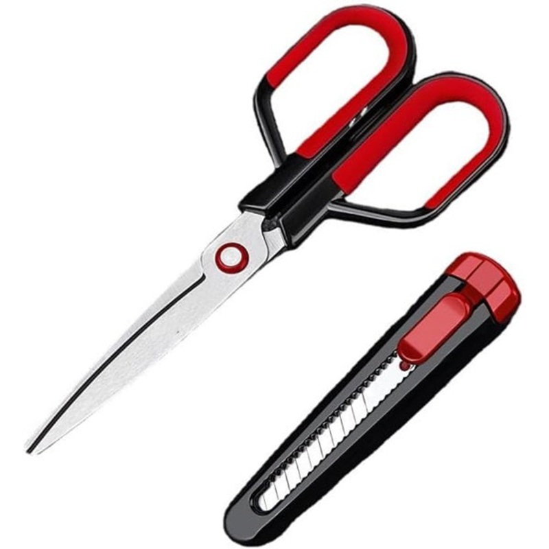 Multifunctional Scissor & Cutter, All Purpose Scissor & Cutter for Offices, Crafts, Kitchen, Tailoring and Hair Cutting – Multipurpose Scissors, Made of Stainless Steel, Rust Resistant Material