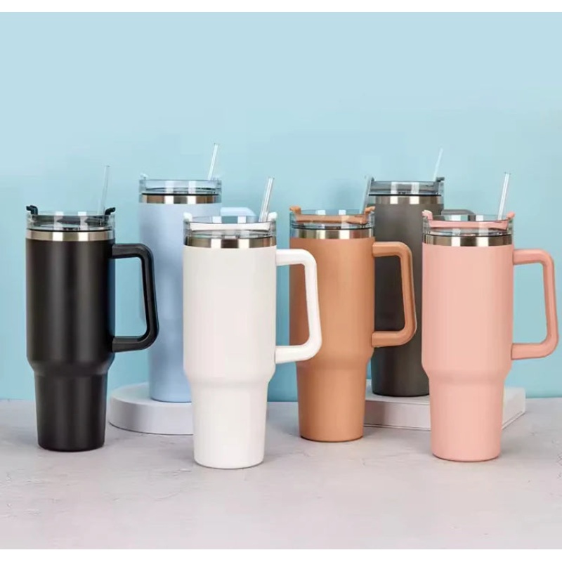1200ml Stainless Steel Vacuum Insulated Tumbler with Lid & Straw  Large Travel Mug for Water, Coffee, Iced Tea & Smoothies (Pack of 1)