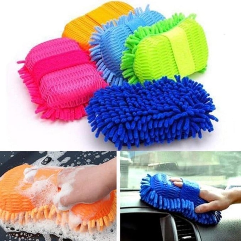 Microfiber Multipurpose Cleaning Sponge  Soft, Absorbent & Reusable (Random color- Pack of 1)