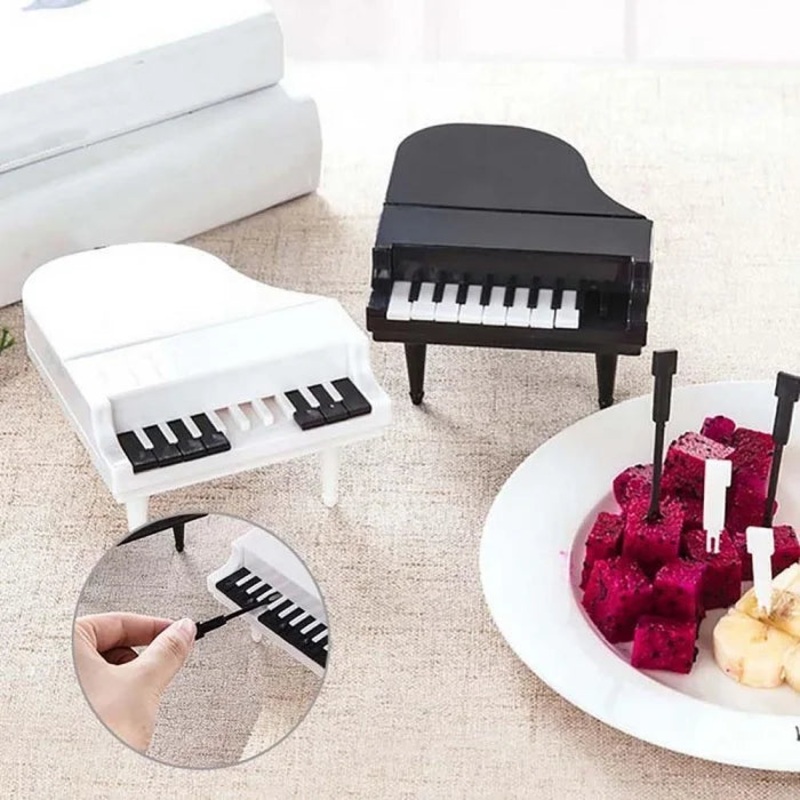 Piano Shaped Fruit Fork  Fun & Stylish Tableware for Fruits ( Pack of 1 )