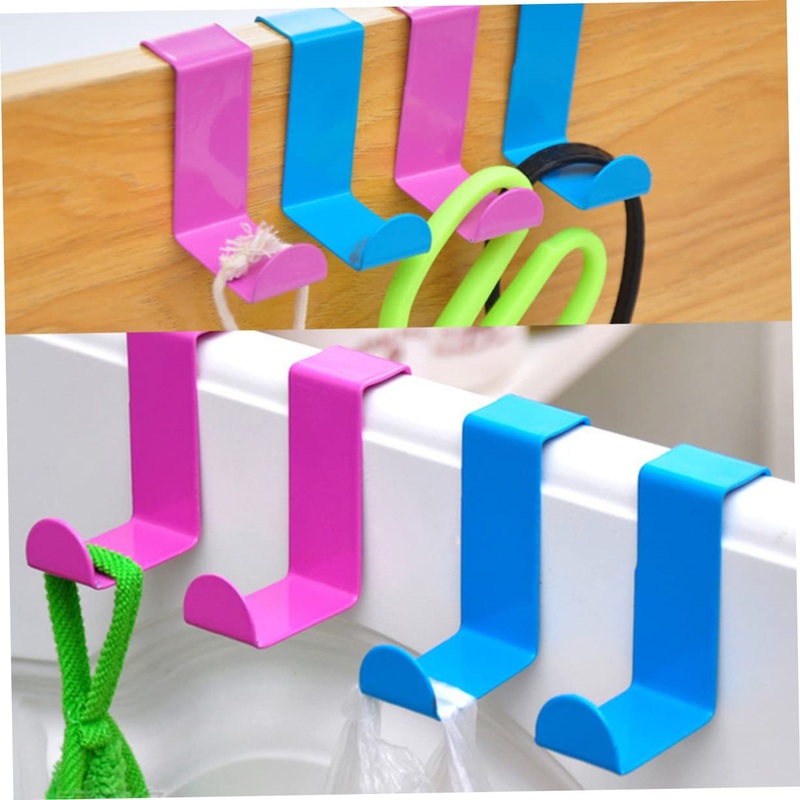 S Shape Metal Hooks  2 Pc Multi-Use Hanging Storage Organize (Random color)