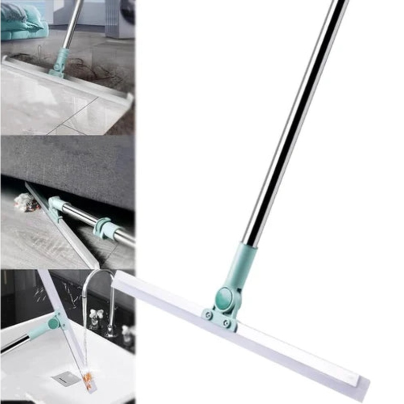 Silicone Broom Bathroom Wiper – Flexible Floor & Wall Squeegee for Bathroom, Kitchen & Home ( Random color) ( Pack of 1)