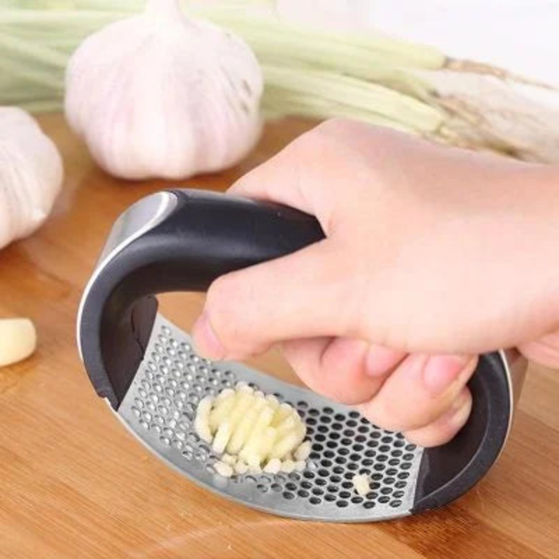Stainless Steel Garlic Press Chopper Crusher