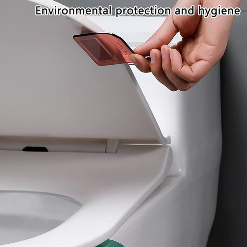 Toilet Seat Lifter  2 Pcs Transparent Hands-Free Hygiene Tool for Bathroom (Random colors)