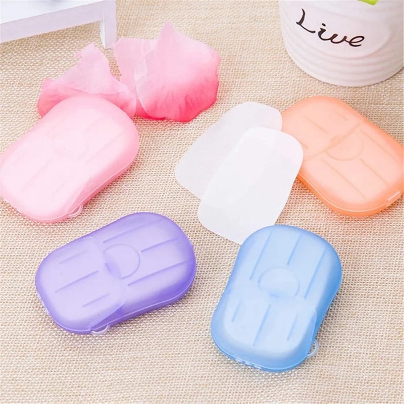 Travel Soap Sheet Paper  Lightweight Disposable Hand Soap for Travel- Pack of 5