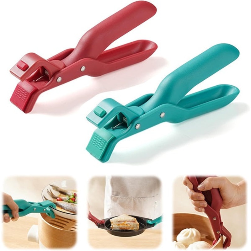 Multi-Function Anti-Scald Bowl Holder Clip  Safe Heat Resistant Kitchen Tool (Random color-Pack of 1)