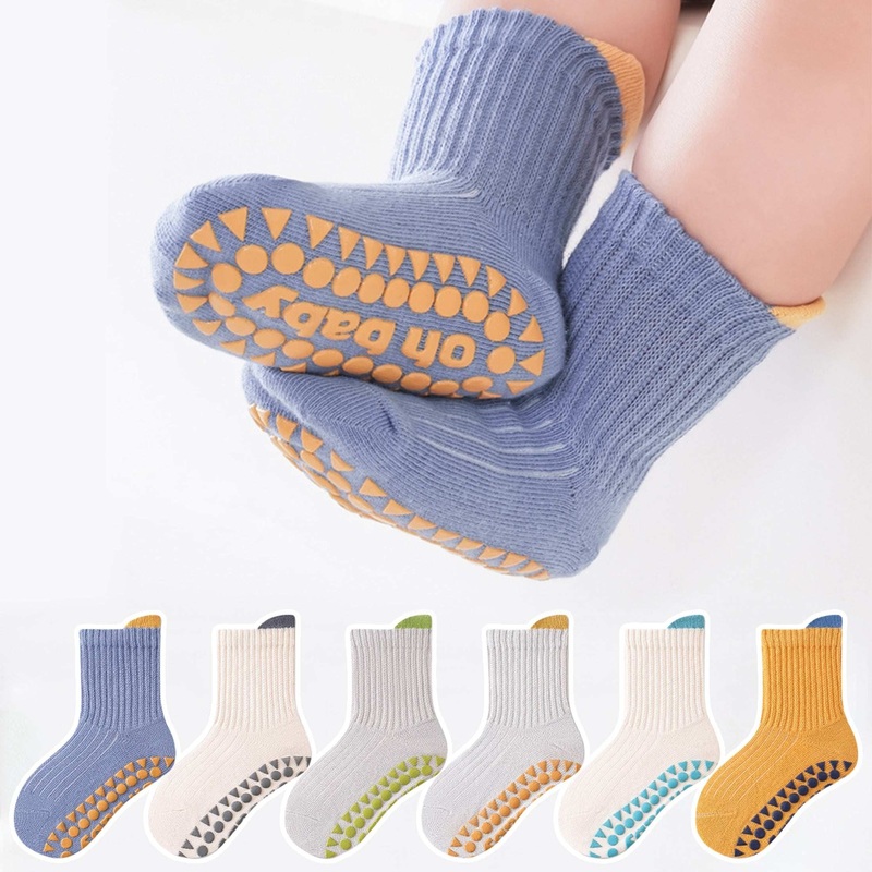 Non-Slip Floor Socks – Soft, Breathable Cartoon Design for Youngsters & Youngsters, Perfect for Indoor Wear, Youngsters Socks (Random Colors)