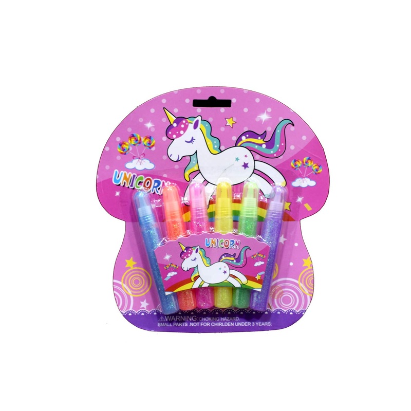 Random Design Glitter Glue (6Pcs)