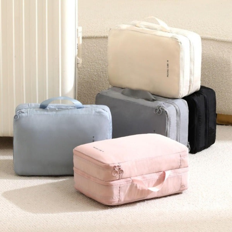 Rectangular Space Saving Bag|Grey|Light Pink|Pista|Beige