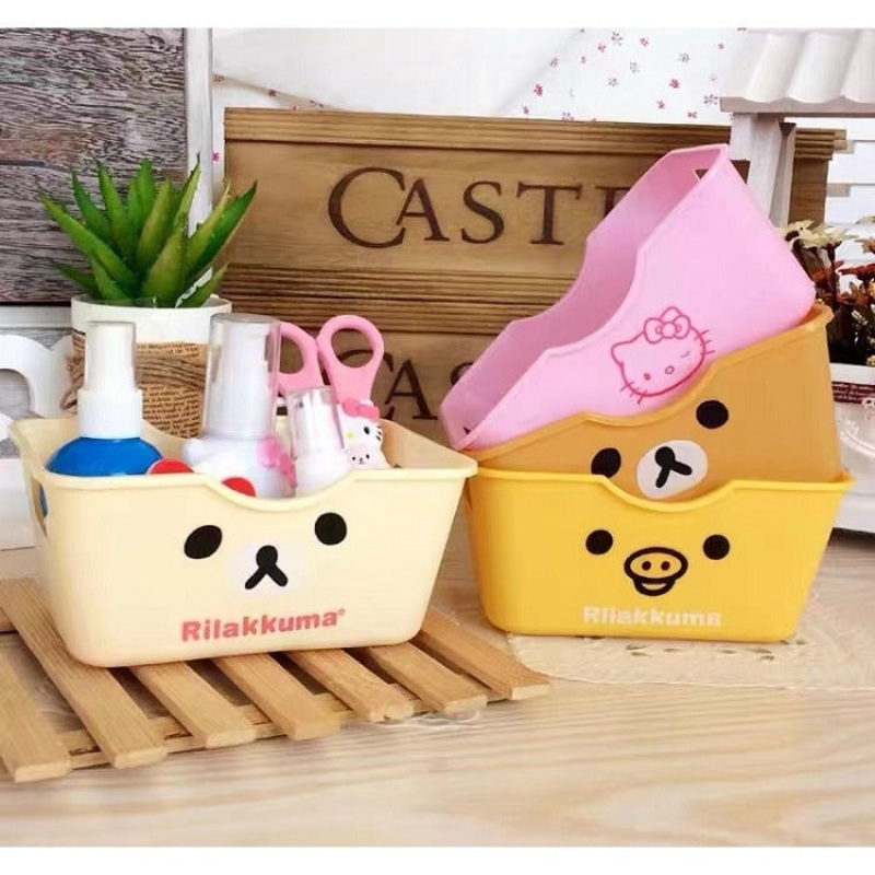 Mini Storage Boxes  Cartoon Print, Fun & Practical Multipurpose Organizer (Pack Of 3)