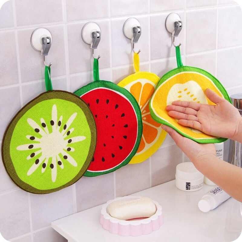 Random Design Round Wipe Towel  Soft Microfiber Multipurpose Cleaning Cloth (Pack of 2)