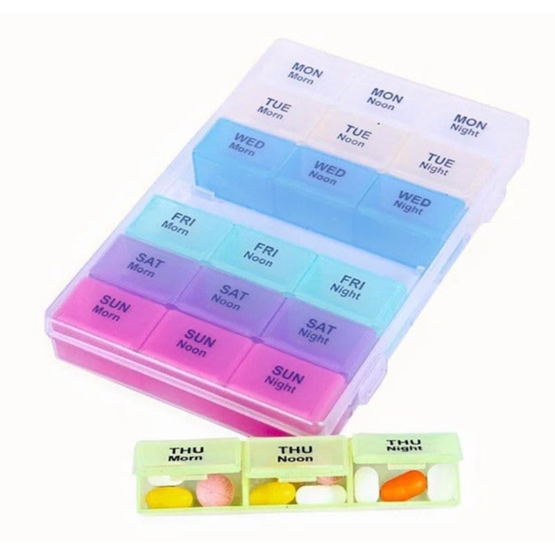 21 Day 3 Weeks x 7 Days Pill Box