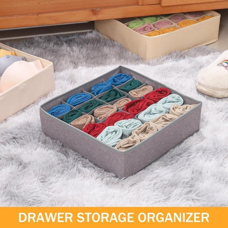 24 Cell Foldable Underwear Storage Organizer