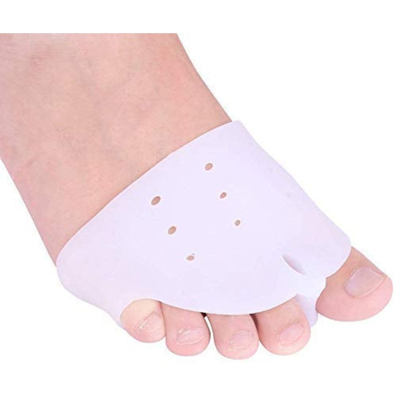 Silicone Gel Heel Pad Socks Pain Relief For Men and Women || Silicone Foot Fingers Toe Separator Thumb Valgus Protector Guards Pads Socks Feet Care