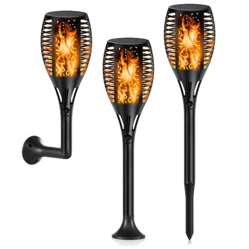Solar Flame Light  Outdoor Waterproof Flickering Lamp for Garden & Party Decoration