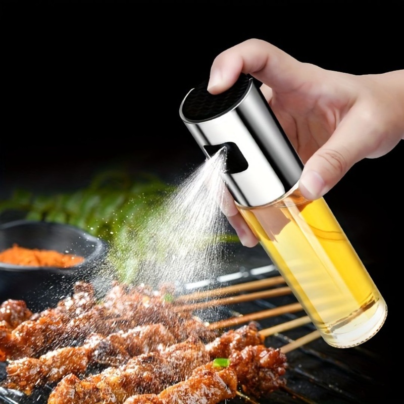 100ML Glass Oil Spray Bottle  Refillable Cooking Oil Sprayer for Kitchen Use (Pack of 1)