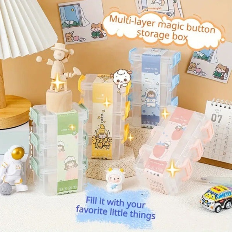 3 layer Mini Jewelry Storage Box