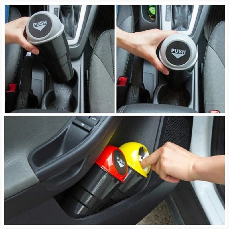 Mini Car Dustbin Trash Bin Universal Traveling Portable Useful for All Cars Accessories