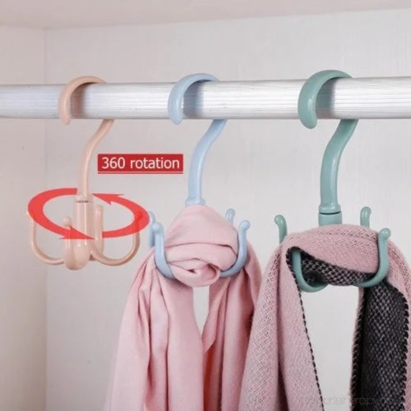 Multipurpose Rotating Hanger  Tie, Belt & Scarf Organizer [Buy 1 Get 1 Free]