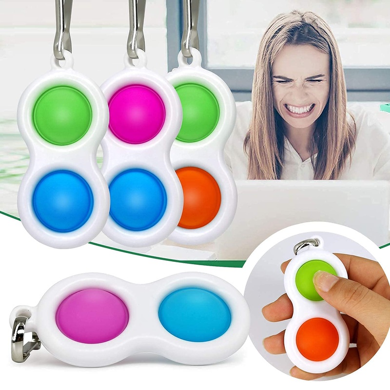 Pop It Fidget Toy  Soft Silicone Push Pop Bubble Sensory Stress Reliever for Kids & Adults | Fun Toy for Car, Bike & Gifts (Random color-Pack of 1)
