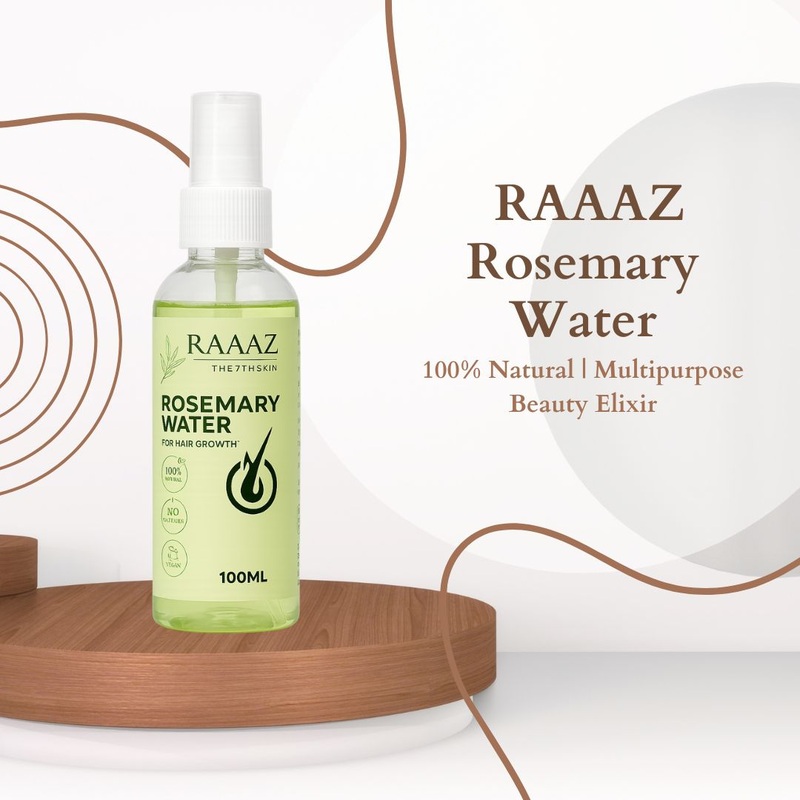 Raaz Rosemary Hair Water  Natural Scalp Tonic for Hair Growth & Shine