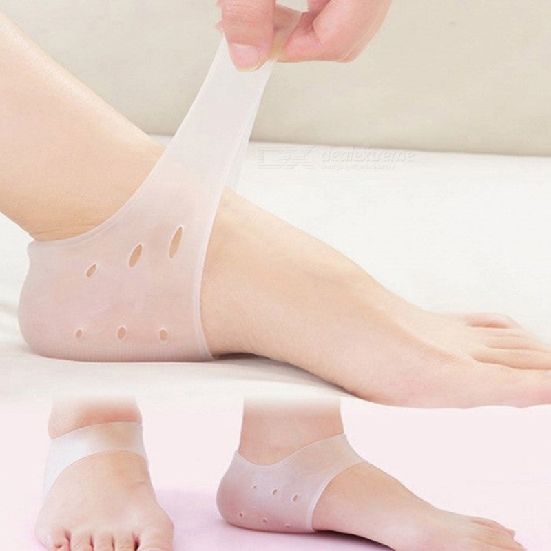 Silicone Heel Socks (Semi Transparent)