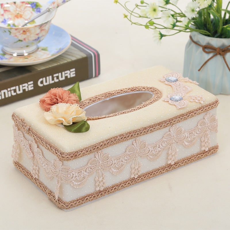 Tissue Box Holder  Stylish Napkin Holder Case for Home, Office & Car (Random Color/Design)  (Pack of 1)