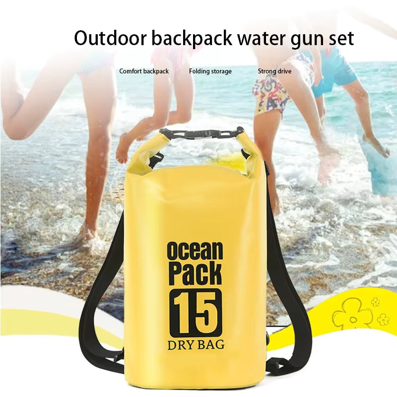 Waterproof Ocean Pack 15L  Durable Dry Bag for Travel, Outdoor, Water Sports & Adventure (Random color-Pack of 1)
