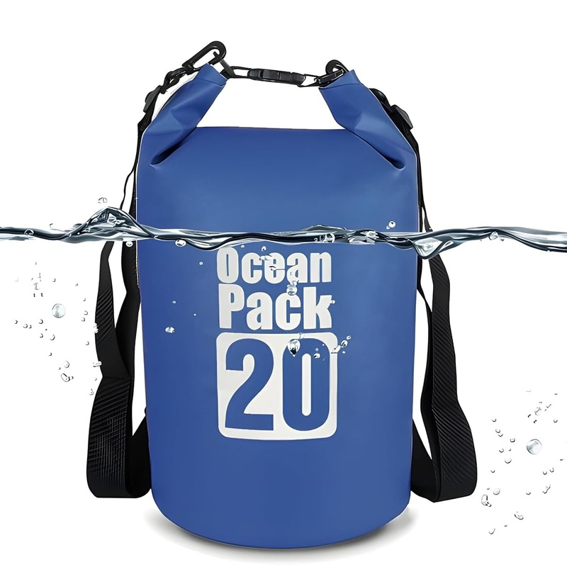 Waterproof Ocean Pack 20L  Durable Travel & Outdoor Dry Bag for Hiking, Camping, and Adventure (Pack of 1)