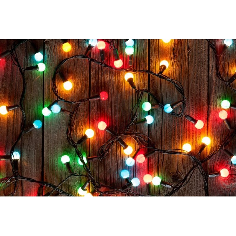 Multicolor LED Globe String Lights for Decoration   14 Ball LED Light