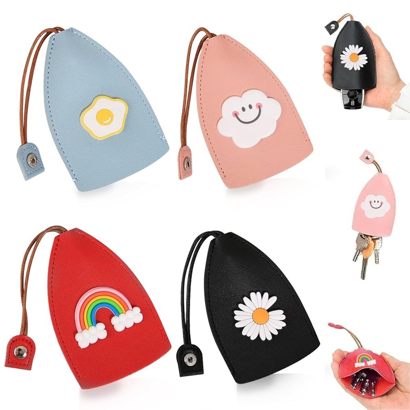 PU Leather Key Holder Cover – Stylish Protective Case for Keys ( Pack of 1 )