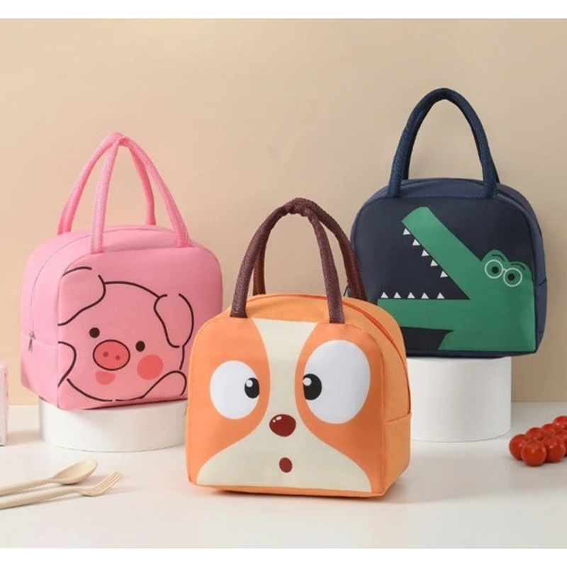 Random Print Thermal Insulated Lunch Bag