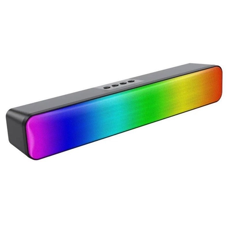 RGB Wireless LED Speaker  Wireless Soundbar with Color-Changing Lights, Dual Drivers, and Powerful Bass for Immersive Gaming & Music Experience
