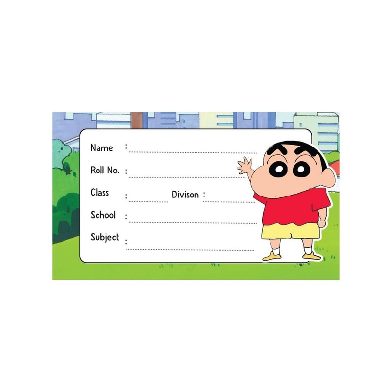 Shin-chan Customised School Book Stickers – Pack of 24 Name Labels