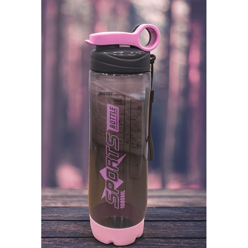 Stylish 1000ml Sports Water Bottle  Flip Top Lid with Handle, Durable & Portable (Pack of 1)