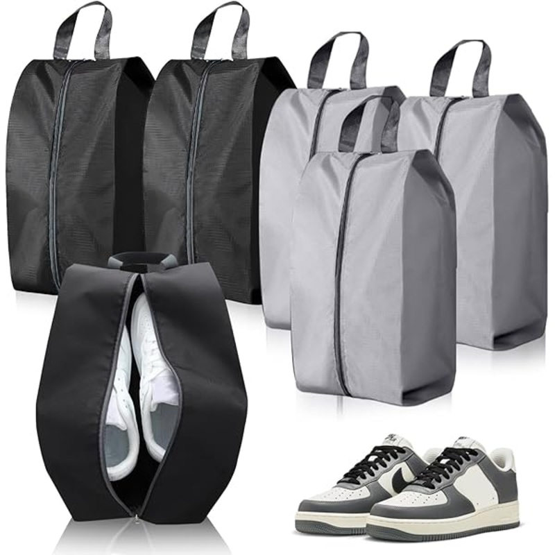 Travel Shoe Organizer Zipper Pouch  1 Pc, Compact Footwear Bag