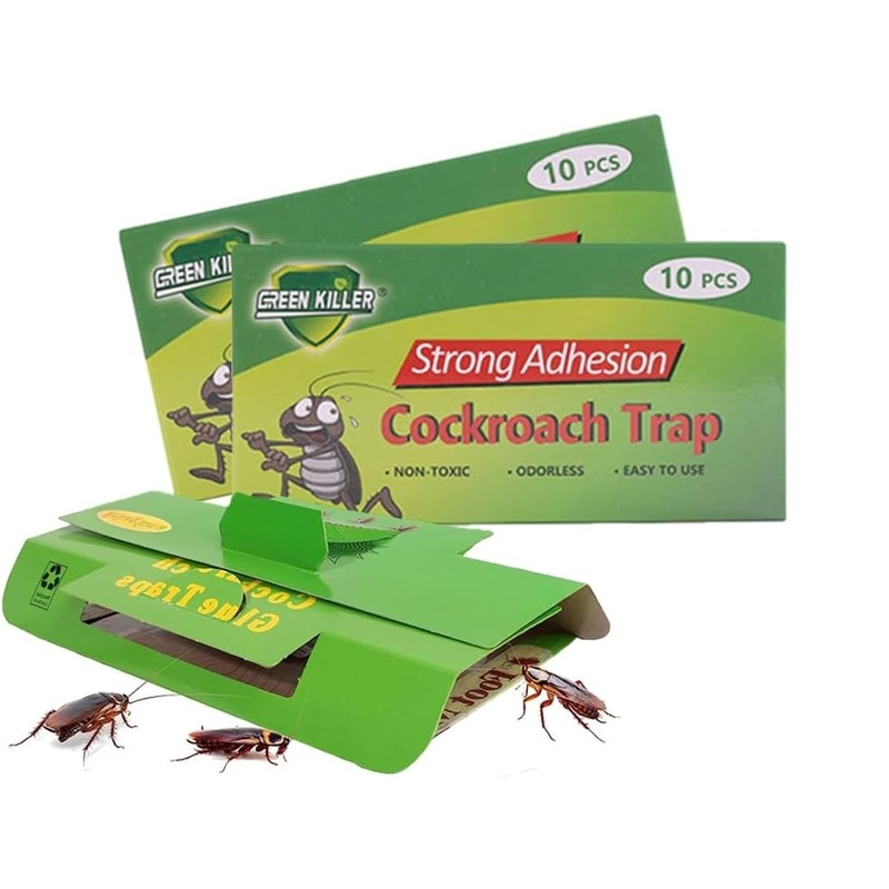 10pcs Cockroach Killer Trap Pad for Kitchen, Room, Office, Strong Adhesive Cockroach Killer, Pesticide Free Cockroach Repellent, Safe and Easy Cockroach Trap