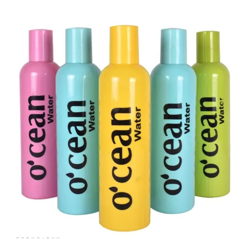 Ocean-Inspired Water Bottle – With Flip Cap,Portable Drinking Bottle (Random Color) (Pack of 1)