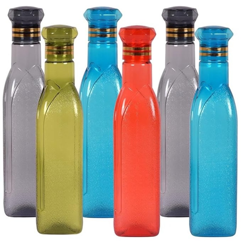 Premium Plastic Diamond Grip Water Bottle – 1 Ltr , Durable & Leakproof (Pack of 1 )