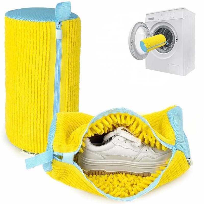 Shoe Washing Bag for Washing Machine  Reusable Laundry Bag for Shoes, Washer & Dryer (Random Color-Pack of 1)