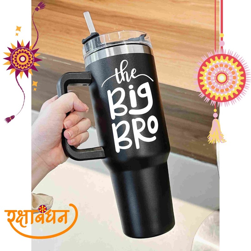 The Big Bro: Customized 1200ml Insulated Tumbler – Perfect Rakhi Gift