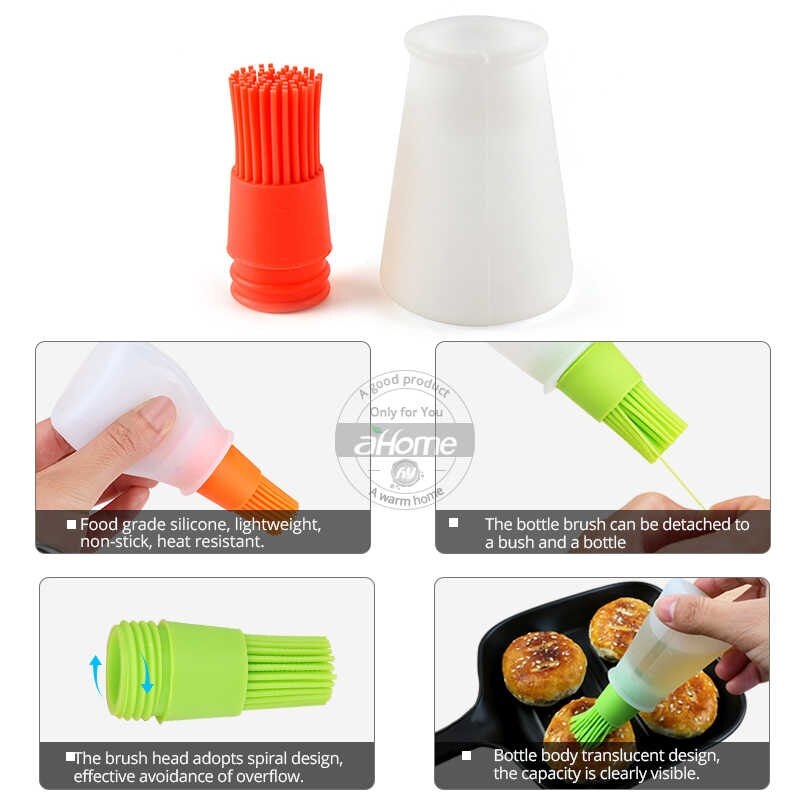 Silicone Oil Bottle Brush (Random Colors)