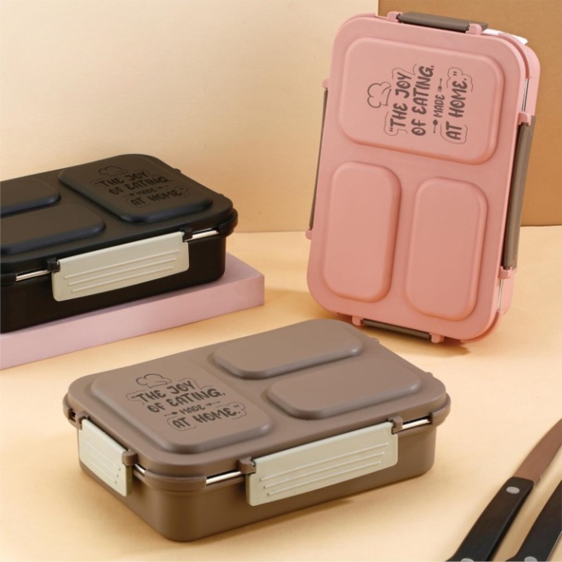Snack Pack  3-Compartment Lunch Box for Office, School & College (Pack of 1 Pc)