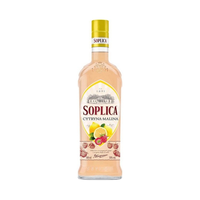 Soplica Lemon and Raspberry Vodka Liqueur (CytrynaMalina) 50cl / 28%