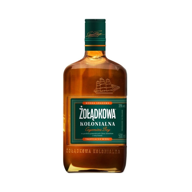 Zoladkowa Colonial Cayemites Bay Vodka Liqueur (Kolonialna z Nut Brandy) 50cl / 38%