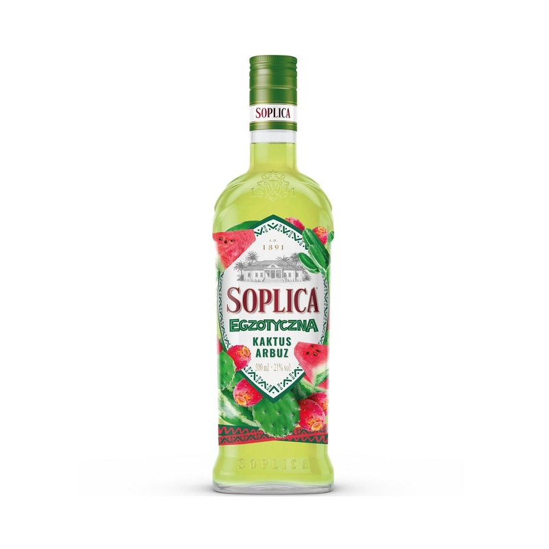 Soplica Exotic Cactus and Watermelon Vodka Liqueur (Egzotyczna KaktusWatermelon) 50cl / 21%