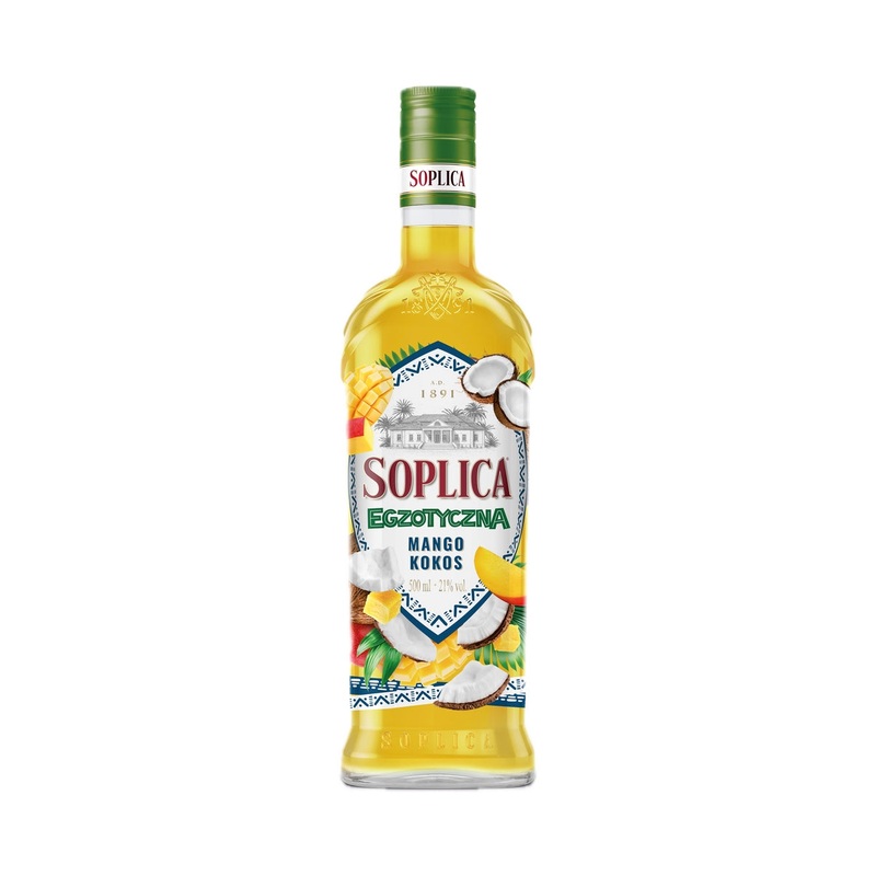 Soplica Exotic Mango and Coconut Vodka Liqueur (Egzotyczna MangoKokos) 50cl / 21%