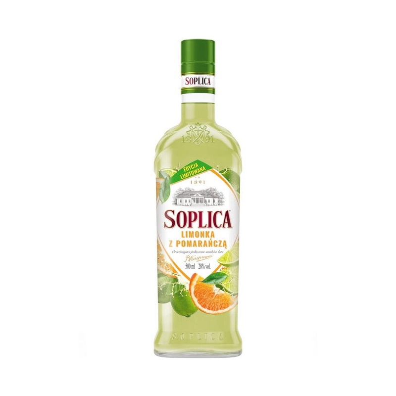 Soplica Lime and Orange Vodka Liqueur (LimonkaPomarancza) 50cl / 28%